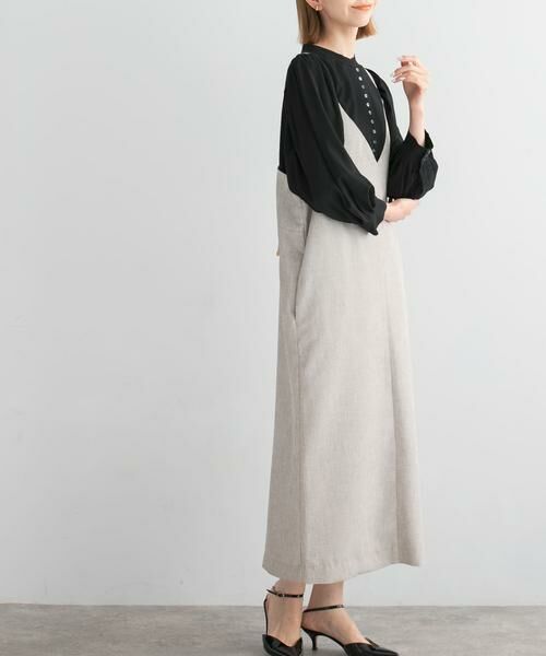 URBAN RESEARCH ROSSO / アーバンリサーチ ロッソ ワンピース | バックデザインリネンライクキャミワンピース | 詳細29