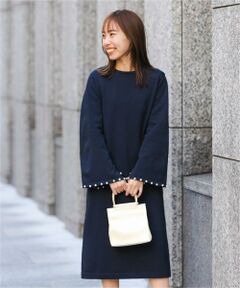 URBAN RESEARCH ROSSO / アーバンリサーチ ロッソ ワンピース | F by ROSSO　パールスリーブニットワンピース