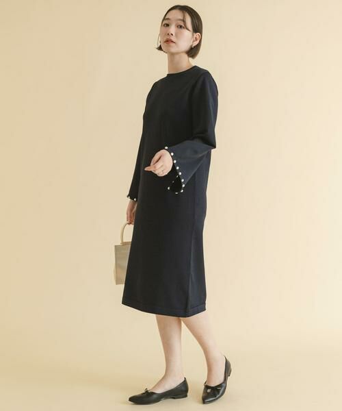 URBAN RESEARCH ROSSO / アーバンリサーチ ロッソ ワンピース | F by ROSSO　パールスリーブニットワンピース | 詳細12