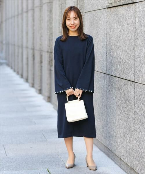 URBAN RESEARCH ROSSO / アーバンリサーチ ロッソ ワンピース | F by ROSSO　パールスリーブニットワンピース | 詳細4