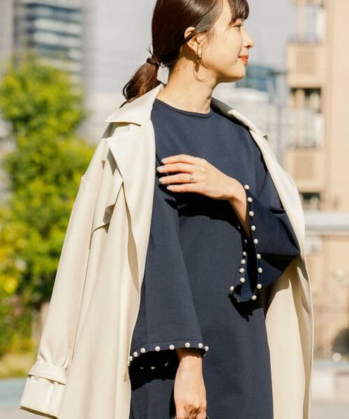 URBAN RESEARCH ROSSO / アーバンリサーチ ロッソ ワンピース | F by ROSSO　パールスリーブニットワンピース | 詳細6