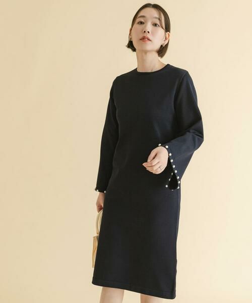 URBAN RESEARCH ROSSO / アーバンリサーチ ロッソ ワンピース | F by ROSSO　パールスリーブニットワンピース | 詳細9