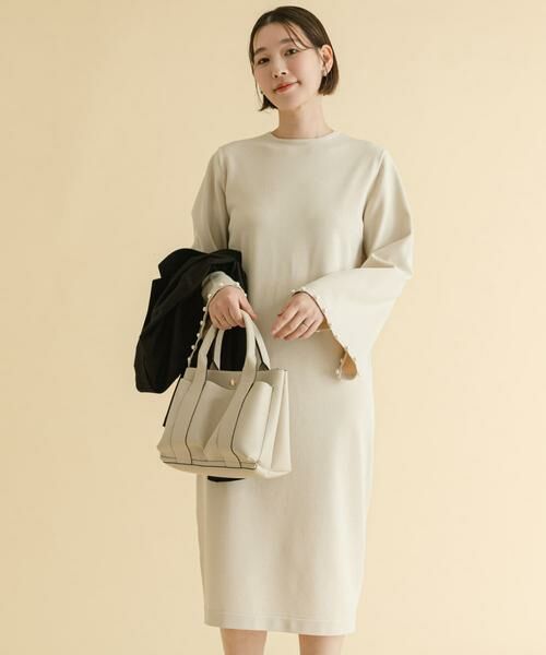 URBAN RESEARCH ROSSO / アーバンリサーチ ロッソ ワンピース | F by ROSSO　パールスリーブニットワンピース | 詳細18