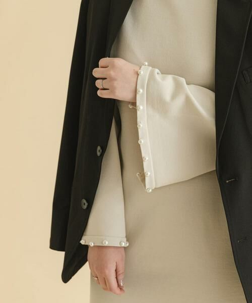 URBAN RESEARCH ROSSO / アーバンリサーチ ロッソ ワンピース | F by ROSSO　パールスリーブニットワンピース | 詳細23