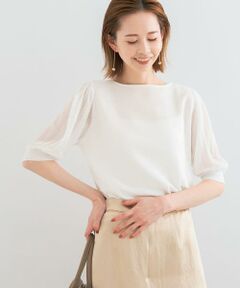 URBAN RESEARCH ROSSO / アーバンリサーチ ロッソ ニット・セーター | ドッキングシアープリーツスリーブプルオーバー