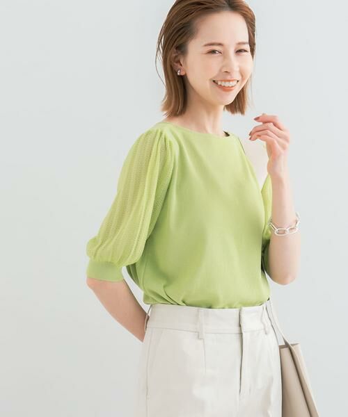 URBAN RESEARCH ROSSO / アーバンリサーチ ロッソ ニット・セーター | ドッキングシアープリーツスリーブプルオーバー | 詳細4