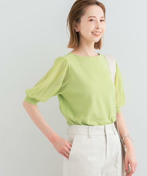 URBAN RESEARCH ROSSO / アーバンリサーチ ロッソ ニット・セーター | ドッキングシアープリーツスリーブプルオーバー | 詳細5