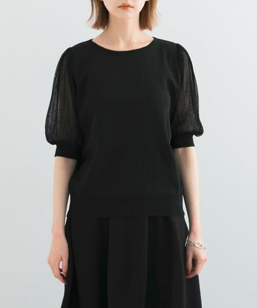 URBAN RESEARCH ROSSO / アーバンリサーチ ロッソ ニット・セーター | ドッキングシアープリーツスリーブプルオーバー | 詳細26