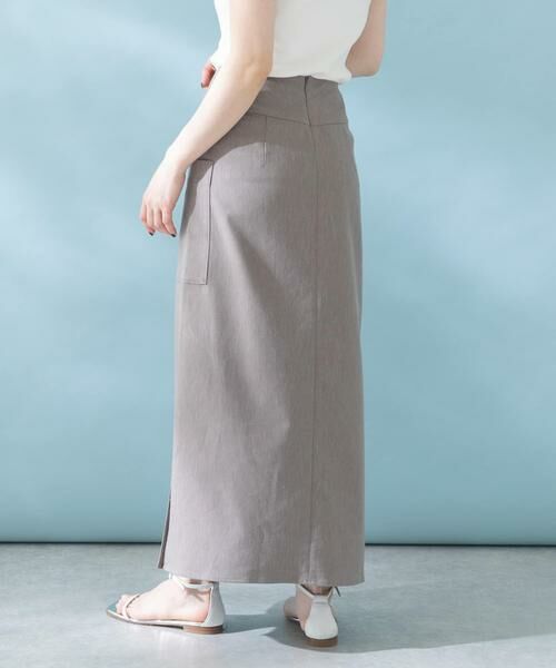 URBAN RESEARCH ROSSO / アーバンリサーチ ロッソ スカート | リネンストレッチスリットスカート | 詳細1