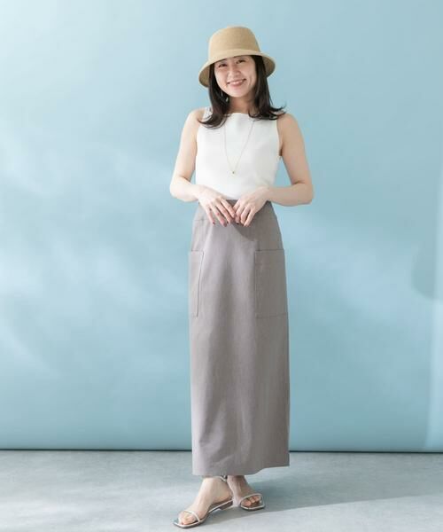 URBAN RESEARCH ROSSO / アーバンリサーチ ロッソ スカート | リネンストレッチスリットスカート | 詳細5