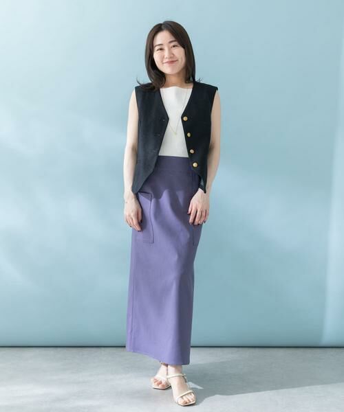 URBAN RESEARCH ROSSO / アーバンリサーチ ロッソ スカート | リネンストレッチスリットスカート | 詳細11