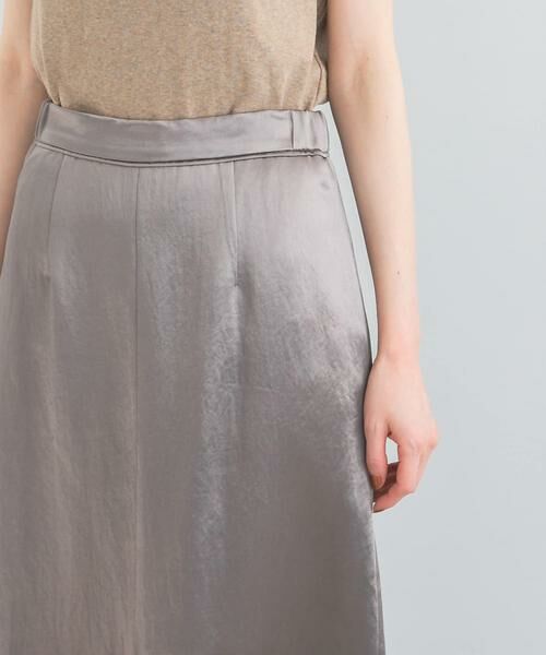 URBAN RESEARCH ROSSO / アーバンリサーチ ロッソ スカート | アセテートサテンスリットスカート | 詳細10