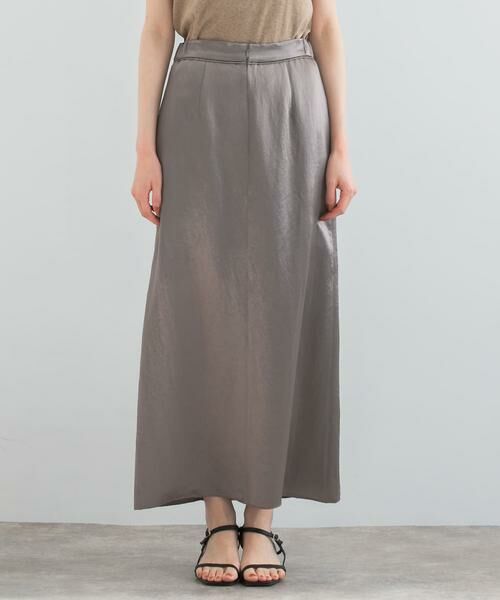 URBAN RESEARCH ROSSO / アーバンリサーチ ロッソ スカート | アセテートサテンスリットスカート | 詳細13