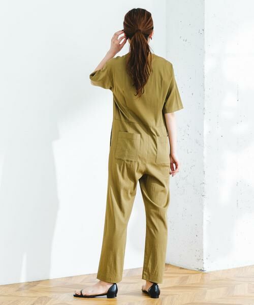 URBAN RESEARCH ROSSO / アーバンリサーチ ロッソ サロペット・オールインワン | F by ROSSO　ウエスト切り替えVネックオールインワン | 詳細2