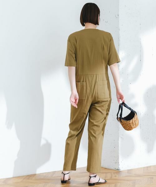 URBAN RESEARCH ROSSO / アーバンリサーチ ロッソ サロペット・オールインワン | F by ROSSO　ウエスト切り替えVネックオールインワン | 詳細7