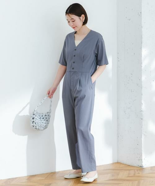 URBAN RESEARCH ROSSO / アーバンリサーチ ロッソ サロペット・オールインワン | F by ROSSO　ウエスト切り替えVネックオールインワン | 詳細16