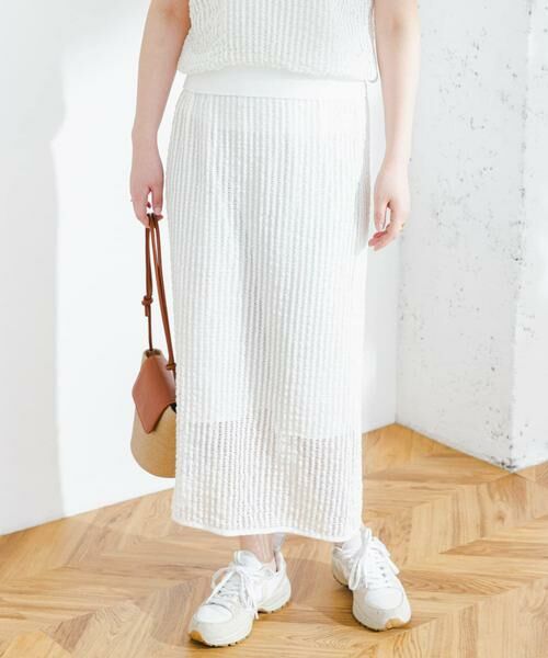 URBAN RESEARCH ROSSO / アーバンリサーチ ロッソ セットアップ | 『セットアップ対応』F by ROSSO　メッシュプルオーバー+ロングスカート | 詳細1