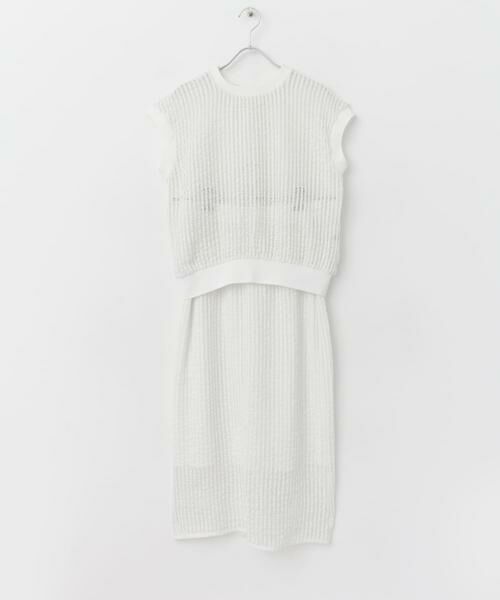 URBAN RESEARCH ROSSO / アーバンリサーチ ロッソ セットアップ | 『セットアップ対応』F by ROSSO　メッシュプルオーバー+ロングスカート | 詳細5