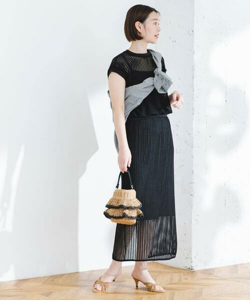 URBAN RESEARCH ROSSO / アーバンリサーチ ロッソ セットアップ | 『セットアップ対応』F by ROSSO　メッシュプルオーバー+ロングスカート | 詳細12