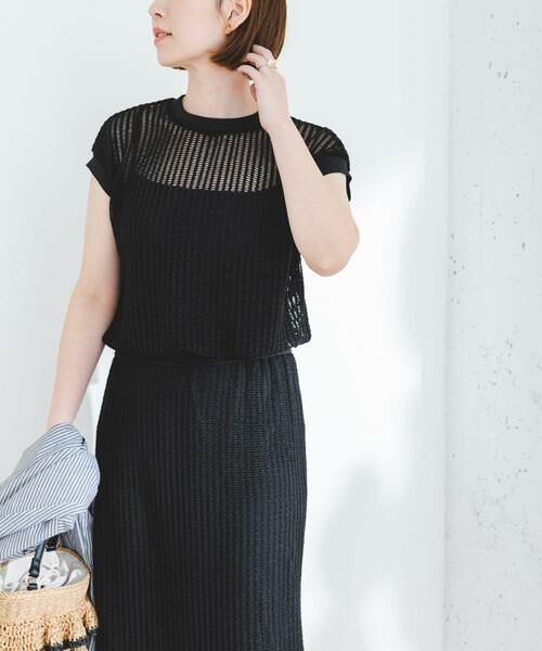 URBAN RESEARCH ROSSO / アーバンリサーチ ロッソ セットアップ | 『セットアップ対応』F by ROSSO　メッシュプルオーバー+ロングスカート | 詳細13