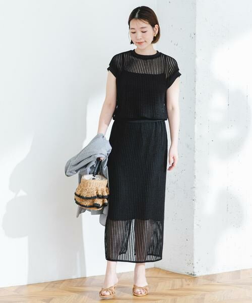 URBAN RESEARCH ROSSO / アーバンリサーチ ロッソ セットアップ | 『セットアップ対応』F by ROSSO　メッシュプルオーバー+ロングスカート | 詳細14