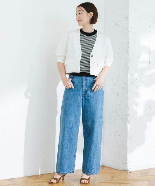 URBAN RESEARCH ROSSO / アーバンリサーチ ロッソ セットアップ | 『セットアップ対応』F by ROSSO　ダンボールショートジャケット+フレアスカート | 詳細4