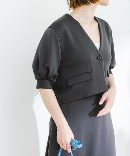 URBAN RESEARCH ROSSO / アーバンリサーチ ロッソ セットアップ | 『セットアップ対応』F by ROSSO　ダンボールショートジャケット+フレアスカート | 詳細10