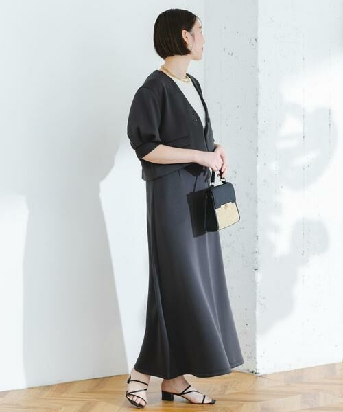 URBAN RESEARCH ROSSO / アーバンリサーチ ロッソ セットアップ | 『セットアップ対応』F by ROSSO　ダンボールショートジャケット+フレアスカート | 詳細23