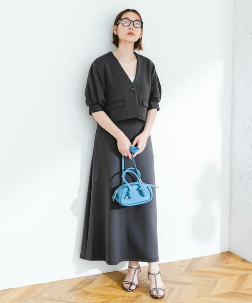 URBAN RESEARCH ROSSO / アーバンリサーチ ロッソ セットアップ | 『セットアップ対応』F by ROSSO　ダンボールショートジャケット+フレアスカート | 詳細12