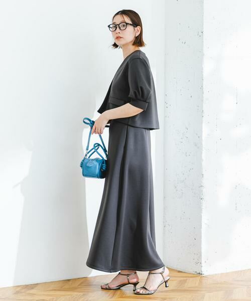 URBAN RESEARCH ROSSO / アーバンリサーチ ロッソ セットアップ | 『セットアップ対応』F by ROSSO　ダンボールショートジャケット+フレアスカート | 詳細14