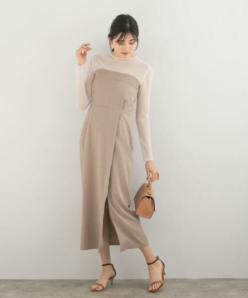 URBAN RESEARCH ROSSO / アーバンリサーチ ロッソ ワンピース | 2WAYストレートベアワンピース | 詳細10