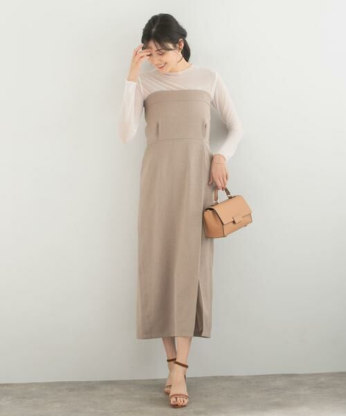 URBAN RESEARCH ROSSO / アーバンリサーチ ロッソ ワンピース | 2WAYストレートベアワンピース | 詳細8