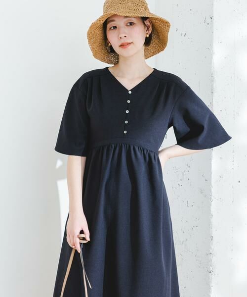 URBAN RESEARCH ROSSO / アーバンリサーチ ロッソ ワンピース | 『UR TECH DRYLUXE』F by ROSSO　ウエストマークワンピース | 詳細1