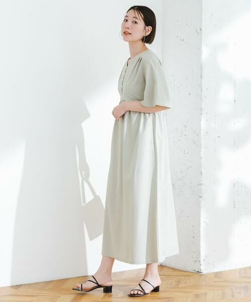 URBAN RESEARCH ROSSO / アーバンリサーチ ロッソ ワンピース | 『UR TECH DRYLUXE』F by ROSSO　ウエストマークワンピース | 詳細21