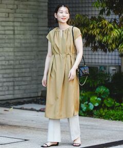 URBAN RESEARCH ROSSO / アーバンリサーチ ロッソ ワンピース | F by ROSSO　ドライタッチギャザーネックワンピース