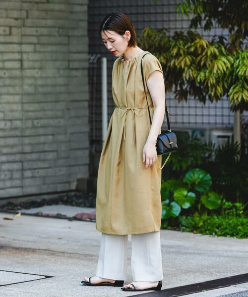 URBAN RESEARCH ROSSO / アーバンリサーチ ロッソ ワンピース | F by ROSSO　ドライタッチギャザーネックワンピース | 詳細4