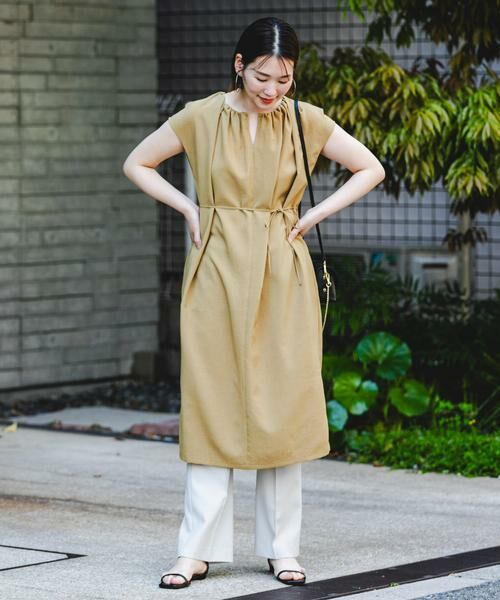 URBAN RESEARCH ROSSO / アーバンリサーチ ロッソ ワンピース | F by ROSSO　ドライタッチギャザーネックワンピース | 詳細5