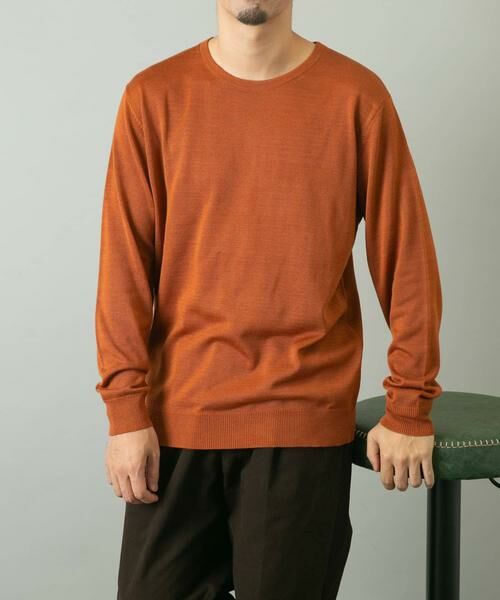 URBAN RESEARCH ROSSO/アーバンリサーチ ロッソ 『一部WEB限定カラー』『XLサイズあり』『UR TECH』ハイゲージクルーネックニット ライトブラウン L URBAN RESEARCH ROSSO/アーバンリサーチ ロッソ 『一部WEB限定カラー』『XLサイズあり』『UR TECH』ハイゲージクルーネックニット ライトブラウン L
