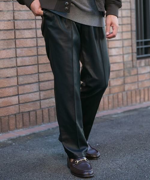 URBAN RESEARCH ROSSO / アーバンリサーチ ロッソ その他パンツ | 『セットアップ対応』『XLサイズあり』Fake Fabricストレッチスラックス | 詳細2