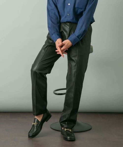 URBAN RESEARCH ROSSO / アーバンリサーチ ロッソ その他パンツ | 『セットアップ対応』『XLサイズあり』Fake Fabricストレッチスラックス | 詳細8