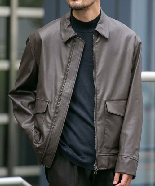 URBAN RESEARCH ROSSO / アーバンリサーチ ロッソ ブルゾン | 『XLサイズあり』Fake Fabricブルゾン | 詳細1