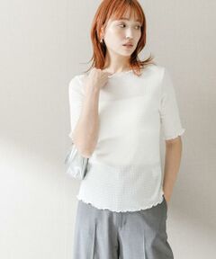 URBAN RESEARCH ROSSO / アーバンリサーチ ロッソ Tシャツ | シアー楊柳ボートネックプルオーバー