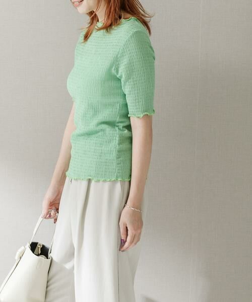 URBAN RESEARCH ROSSO / アーバンリサーチ ロッソ Tシャツ | シアー楊柳ボートネックプルオーバー | 詳細2