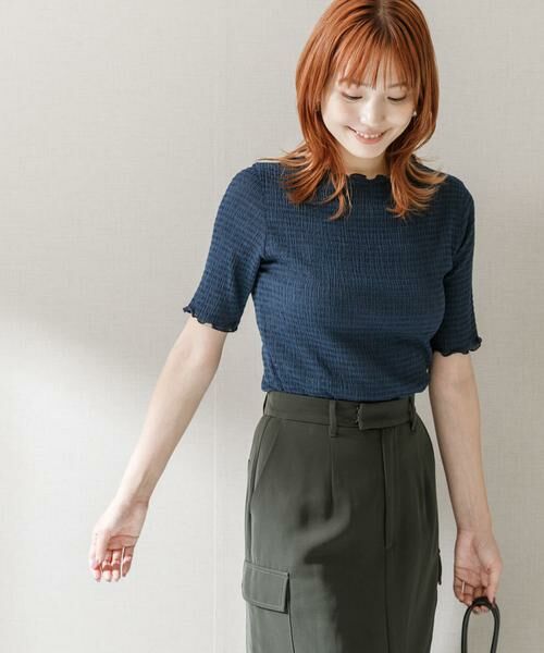 URBAN RESEARCH ROSSO / アーバンリサーチ ロッソ Tシャツ | シアー楊柳ボートネックプルオーバー | 詳細9