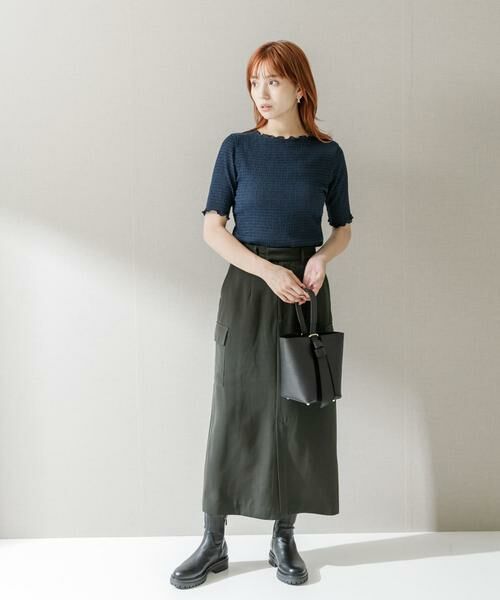 URBAN RESEARCH ROSSO / アーバンリサーチ ロッソ Tシャツ | シアー楊柳ボートネックプルオーバー | 詳細10