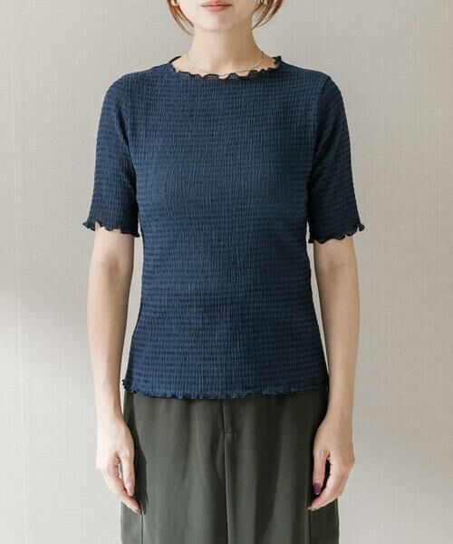 URBAN RESEARCH ROSSO / アーバンリサーチ ロッソ Tシャツ | シアー楊柳ボートネックプルオーバー | 詳細12