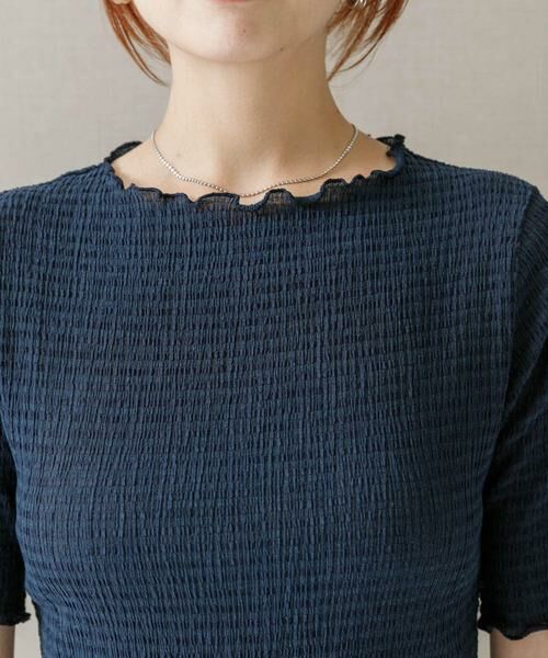 URBAN RESEARCH ROSSO / アーバンリサーチ ロッソ Tシャツ | シアー楊柳ボートネックプルオーバー | 詳細15