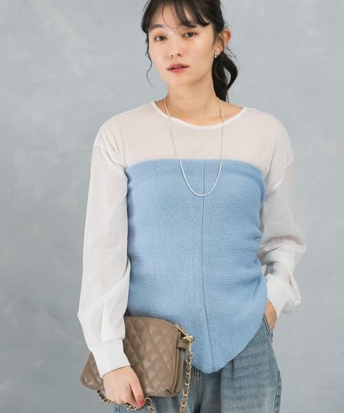 URBAN RESEARCH ROSSO / アーバンリサーチ ロッソ Tシャツ | シアークルーネックロングTシャツ | 詳細1