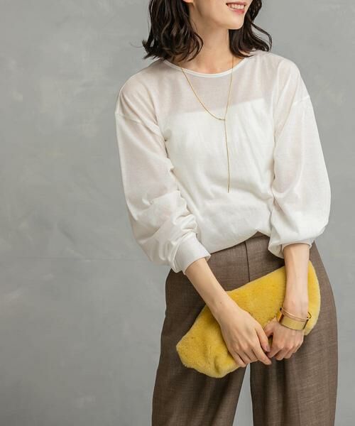 URBAN RESEARCH ROSSO / アーバンリサーチ ロッソ Tシャツ | シアークルーネックロングTシャツ | 詳細3