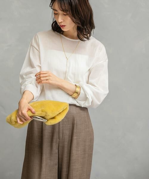 URBAN RESEARCH ROSSO / アーバンリサーチ ロッソ Tシャツ | シアークルーネックロングTシャツ | 詳細4